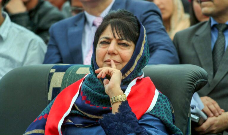 J&K: Mehbooba Mufti protests against Hyderpora encounter, demands judicial inquiry