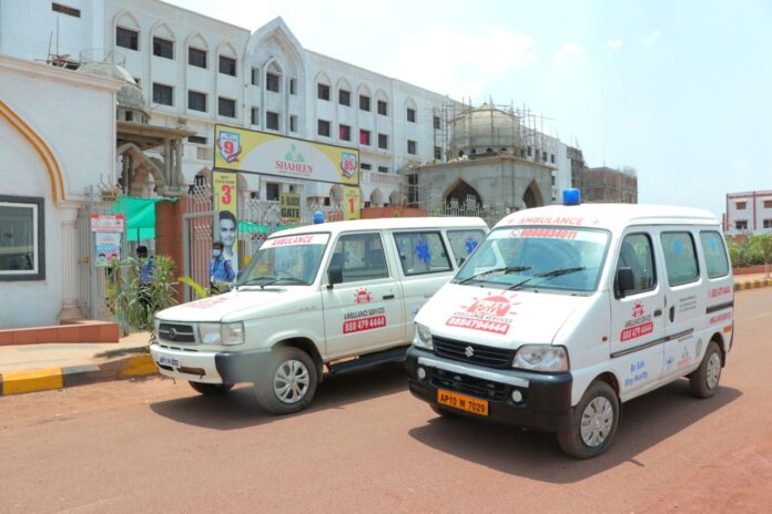 Shaheen Group of Institutions has come forward to offer free ambulance services for the needy patients in the city of Bidar.