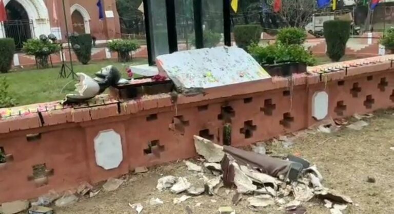 Haryana Jesus Christ statue desecrated in Ambala
