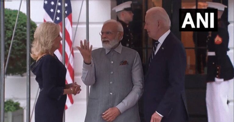 The Biden couple welcomed Prime Minister Modi at the White House