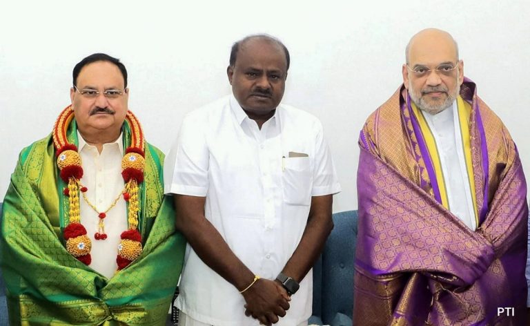 Alliance with BJP Muslim leaders resign from JDS