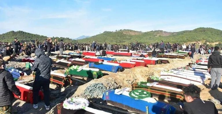Bodies of 87 Kuki-Zos laid to rest in Churachandpur