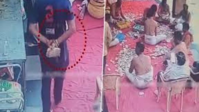 Temple Staff Caught Stealing Money; Viral Video Sparks Outrage