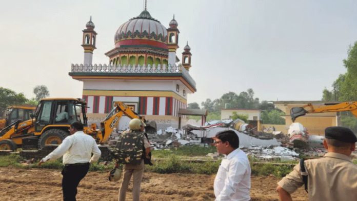 Illegal Mazar Demolished in Haridwar Amid Tight Security