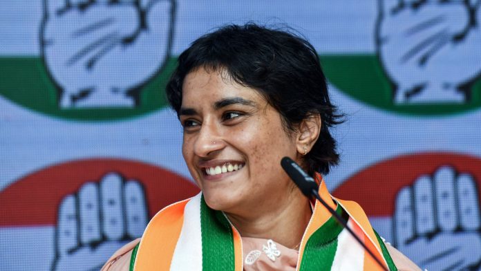 Vinesh Phogat Secures Victory in Julana with Over 6,000 Votes, Revives Congress’ Winning Streak After 19 Years